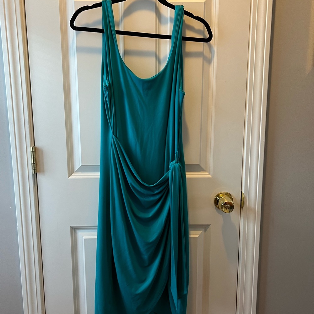 EXPRESS sleeveless turquoise dress